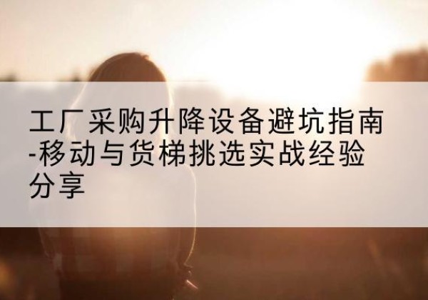 华龙移动式升降机怎么选-工厂采购升降设备避坑指南-移动与货梯挑选实战经验分享
