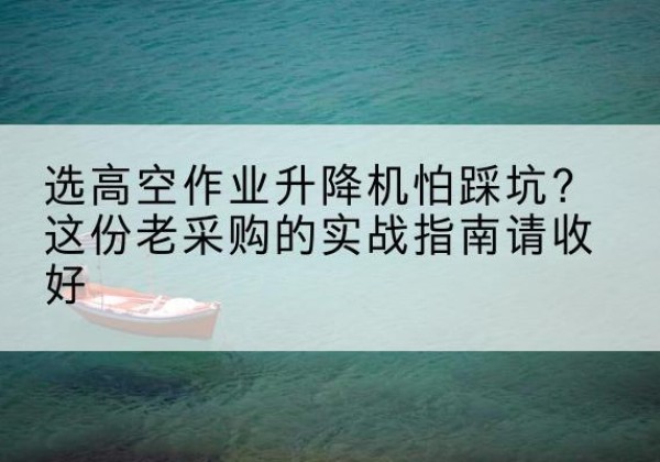 华龙高空作业升降机厂家推荐-选高空作业升降机怕踩坑？这份老采购的实战指南请收好